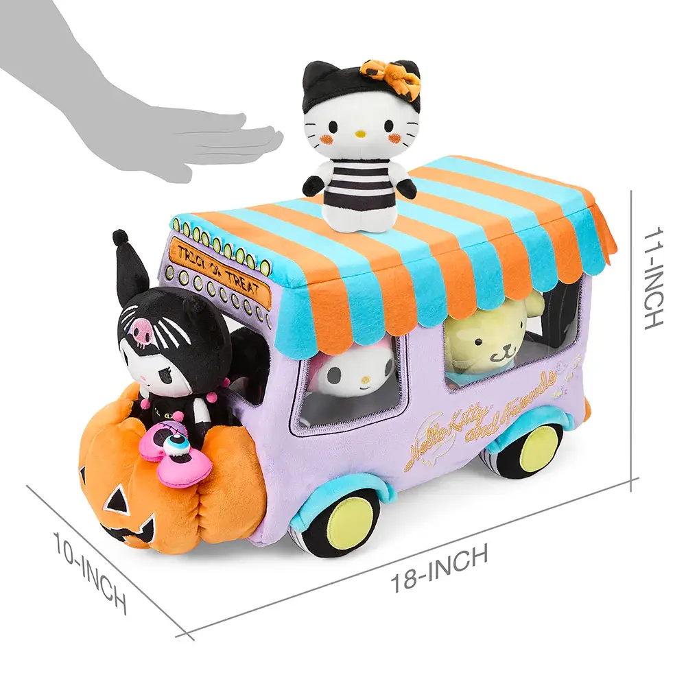 HELLO KITTY AND FRIENDS Halloween Food Truck (18 pulgadas) Set de peluches (Edición limitada) - Imagen 2