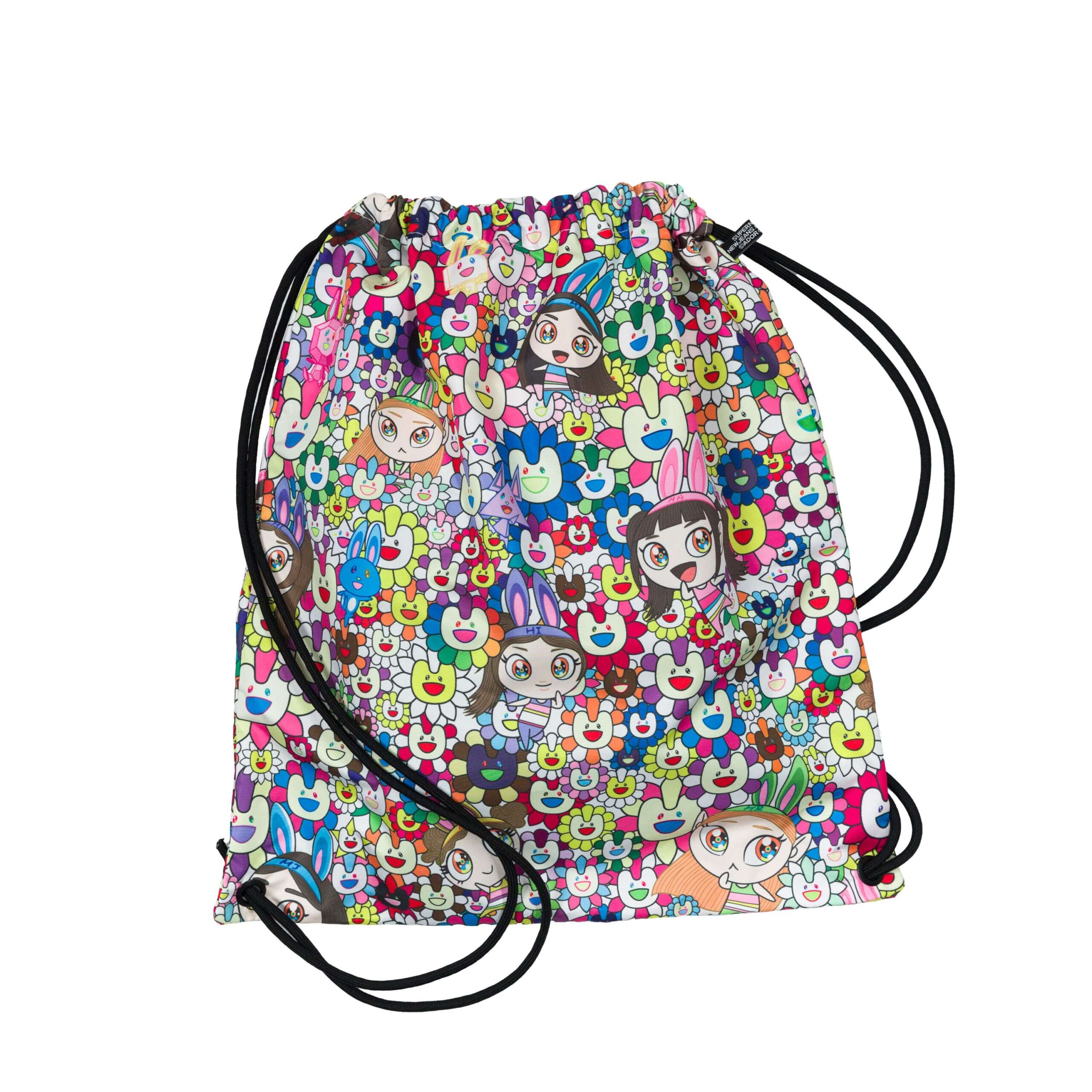 new-jeans-supernatural-murakami-drawstring-bag-supertienda-kpop-tienda-kpop-en-colombia